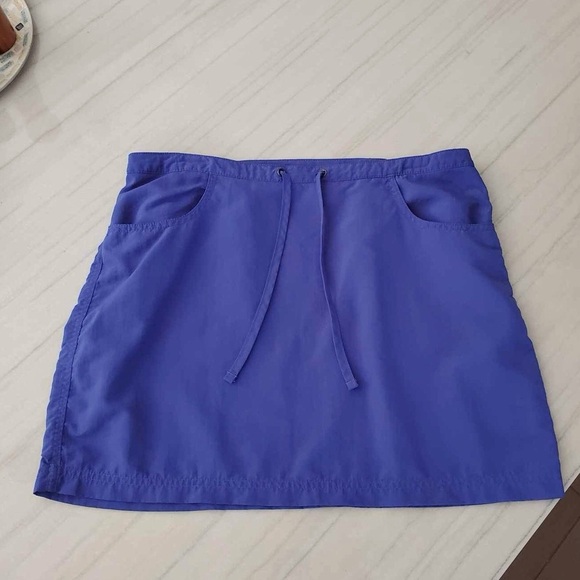 L.L. Bean Supplex Nylon Drawstring Waist Skirt - Picture 1 of 7